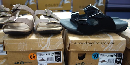 J-41 Ladies Suede Buckle Sandal Costco 