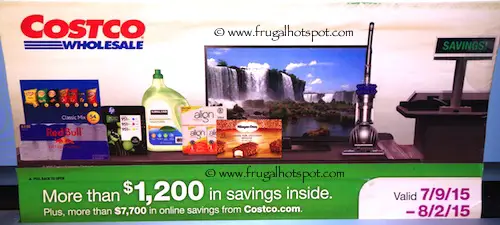 Costco Coupon Book: July 9, 2015 - August 2, 2015. Page 1.