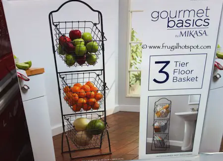 Gourmet Basics by Mikasa 3-Tier Floor Basket Costco