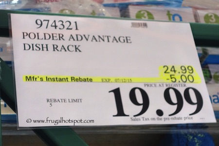 Polder Advantage 4-Piece Dish Rack Costco Price