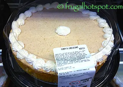 Costco Pumpkin Cheesecake 75 oz | Frugal Hotspot