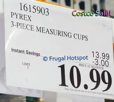 Pyrex Glass Measuring Cups set | Costco Sale Price