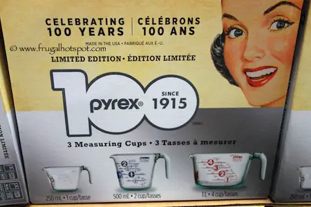 100th Anniversary Limited Edition Pyrex 3-Pack Glass Measuring Cups Costco