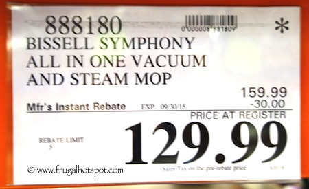 Bissell Symphony All In One Vacuum & Steam Mop Costco Price