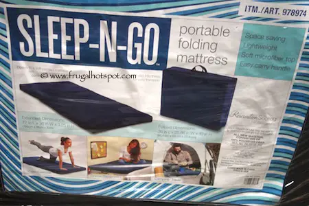 Ace Bayou Sleep-N-Go Portable Folding Mattress Costco