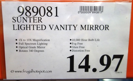 Sunter Lighted Vanity Mirror Costco Vanity
