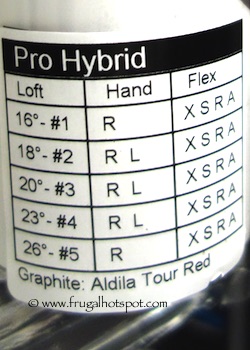 Adams Pro Hybrid Golf Club Costco