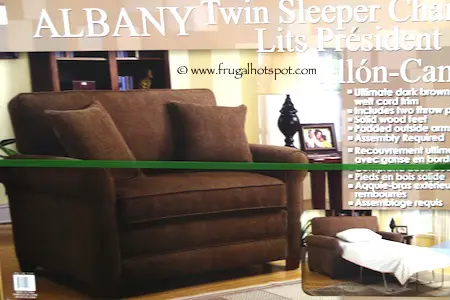 Synergy Home Albany Fabric Twin Sleeper Chair Costco