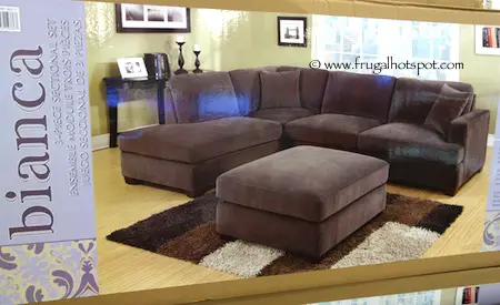 Emerald Home Bianca 3-Pc Fabric Sectional Costco