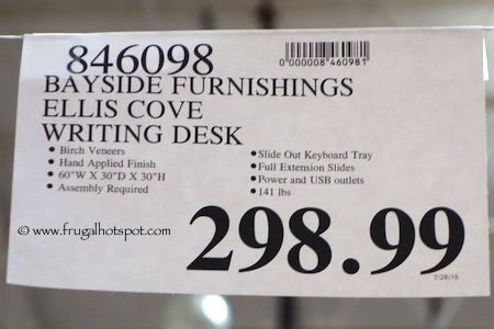 Bayside Furnishings Ellis Cove Computer Desk Costco Price