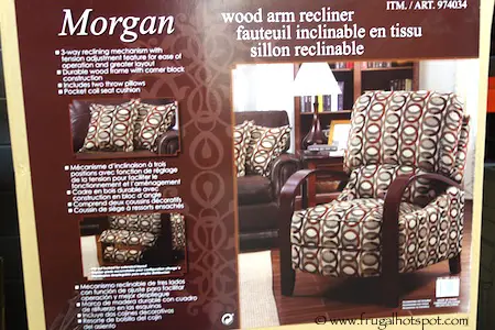 Synergy Home Morgan Wood Arm Recliner Costco