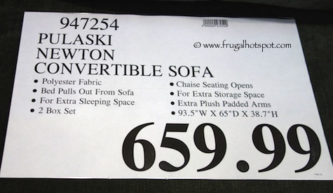 Pulaski Newton Convertible Sofa Costco Price