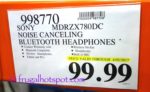 Sony Wireless Noise Canceling Headphones Costco Price