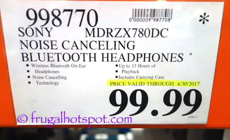 Sony Wireless Noise Canceling Headphones Costco Price