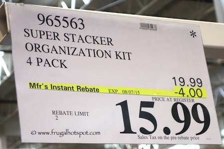 Super Stacker 4-Pack Organization Kit Costco Price