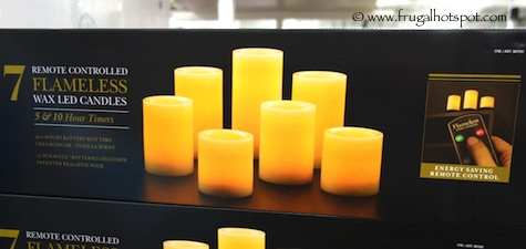 7 Remote Controlled Flameless Wax LED Candles Costco