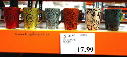 Bia Stoneware Mugs 6-Piece Costco Price