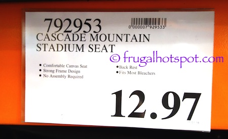 Cascade Mountain Stadium Seat Costco Price | Frugal Hotspot