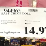 Zapf Creations Baby Chloe Doll Costco Price