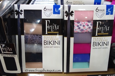 Felina Lingerie Perfect Coverage Bikini 6-Pack Costco