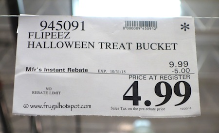 Flipeez Halloween Treat Bucket Costco Price