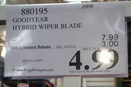 Goodyear Hybrid Wiper Blade Costco Price