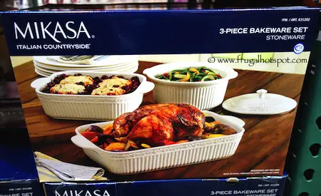 Mikasa Italian Countryside 3-Piece Stoneware Bakeware Set Costco