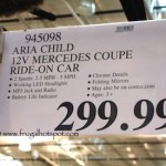 Aria Child 12V Mercedes Coupe Ride-On Car Costco Price