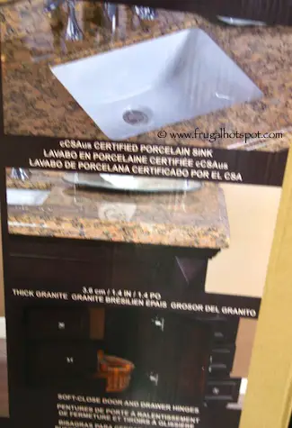 Mission Hills Mason 48" Single Sink Vanity with Brazilian Granite Countertop Costco
