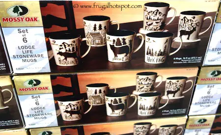 Mossy Oak Lodge Life Stoneware Mugs 6-Piece Costco