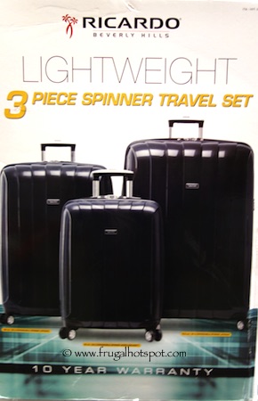 Ricardo Wilshire Lightweight 3-Piece Spinner Travel Set Costco