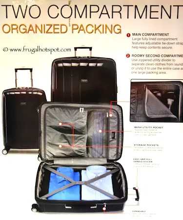 Ricardo Wilshire Lightweight 3-Piece Spinner Travel Set Costco