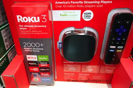 Roku 3 Streaming Player with Enhanced Remote (4230X) Costco