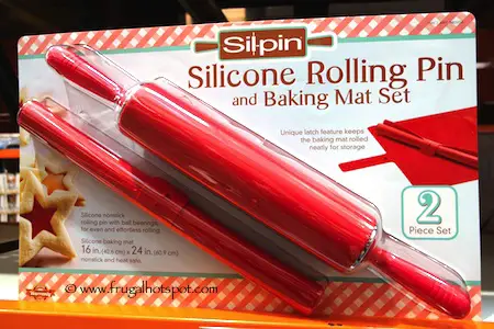 Sil-pin Silicone Rolling Pin & Baking Mat Set Costco