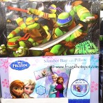 Slumber Bag with Pillow & Reusable Storage Bin Disney Frozen or Teenage Mutant Ninja Turtles Costco