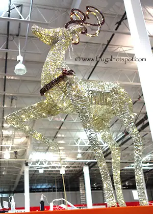 60" Champagne Glitter String Deer with 210 LED Lights Costco