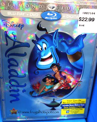 Disney Aladdin Diamond Edition Blu-ray/DVD/Digital HD Costco