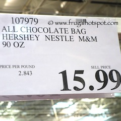 All Chocolate Fun Size 150 Pieces/ 90 Ounce Costco Price