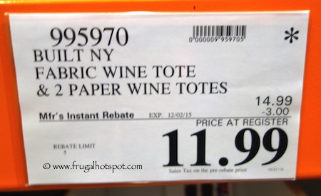 Built NY Origami Wine Totes Set Costco Price