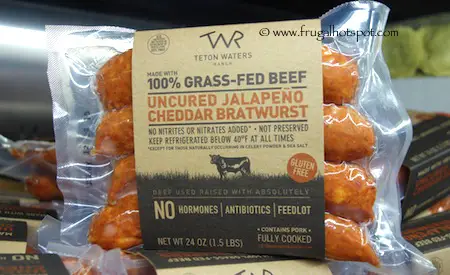 Teton Waters Ranch Uncured Jalapeño Cheddar Bratwurst Costco