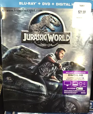 Jurassic World Blu-ray + DVD + Digital HD Costco