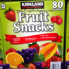 Kirkland Signature Fruit Snacks 80 ct Costco