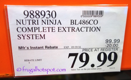 Nutri Ninja LB486CO Complete Extraction System Costco Price | Frugal Hotspot