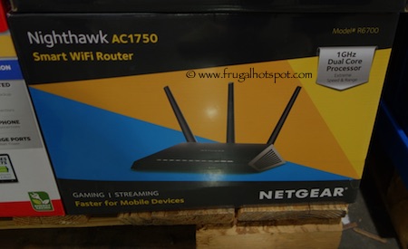 Netgear Nighthawk AC1750 Smart WiFi Dual Band Router Costco