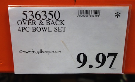 Over and Back Sides 4 All Purpose Porcelain Bowls Costco Price