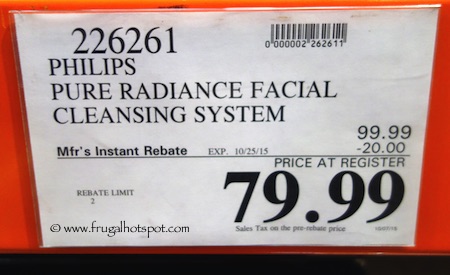 Philips PureRadiance Facial Cleansing System Costco Price