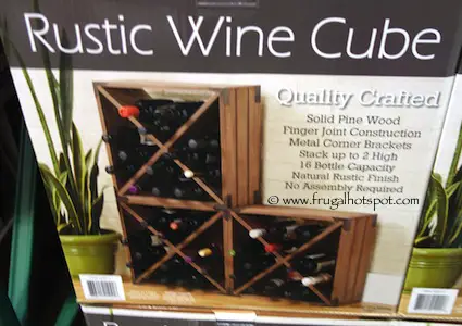 Home Traditions Rustic Wine Cube Costco