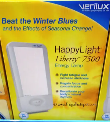 Costco Sale: Verilux HappyLight Liberty 7500 Energy Lamp $39.99