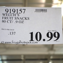 Welch's Fruit Snacks 80 ct Costco Price