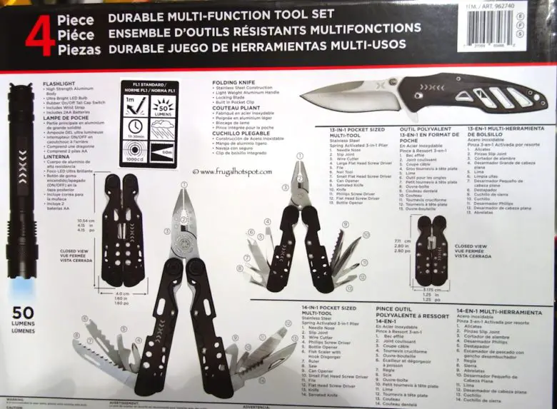 4-Piece Multi-Function Tool Set Costco